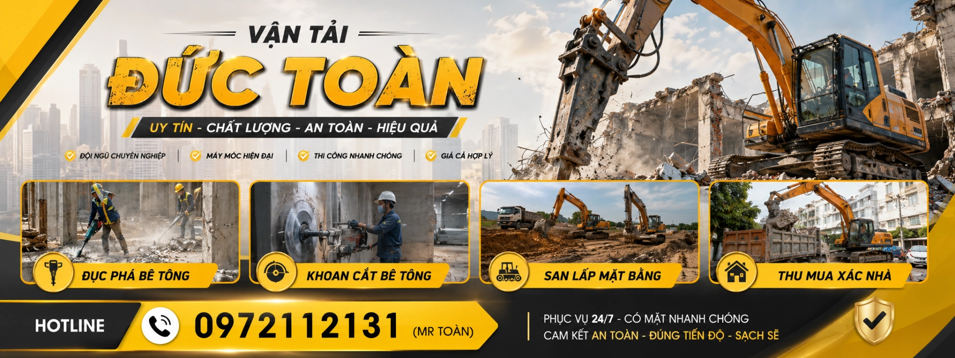 thuê máy đào theo giờ Bình Dương
